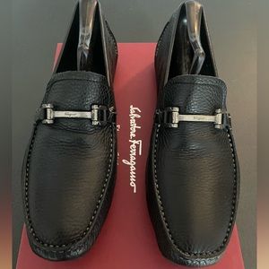 Black Gerico Ferragamo Loafers